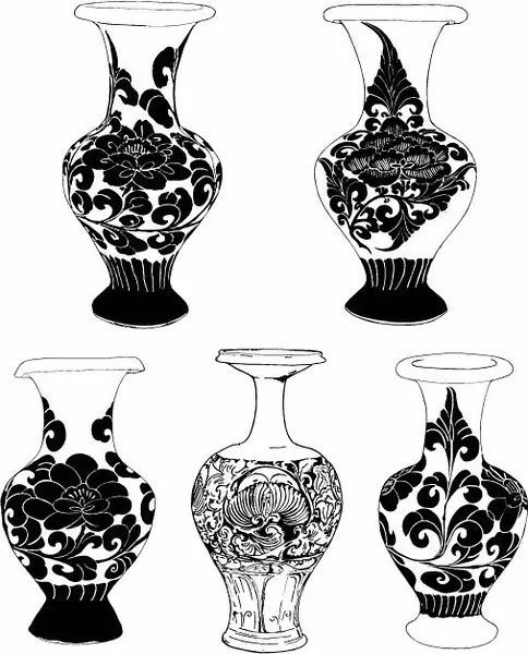 青花瓷素材圖案欣賞，中國(guó)傳統(tǒng)藝術(shù)就是這么美