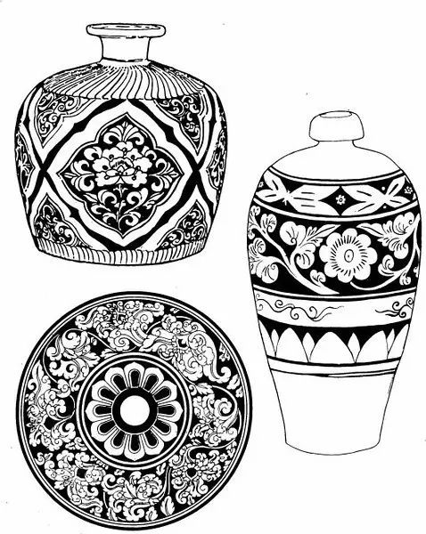 青花瓷素材圖案欣賞，中國(guó)傳統(tǒng)藝術(shù)就是這么美