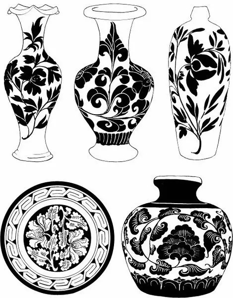 青花瓷素材圖案欣賞，中國(guó)傳統(tǒng)藝術(shù)就是這么美