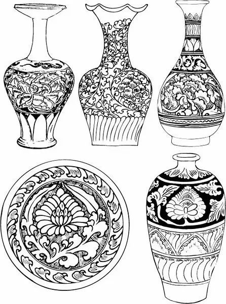 青花瓷素材圖案欣賞，中國(guó)傳統(tǒng)藝術(shù)就是這么美