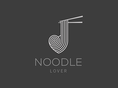 個性鮮明面條logo，精美面館簡易logo