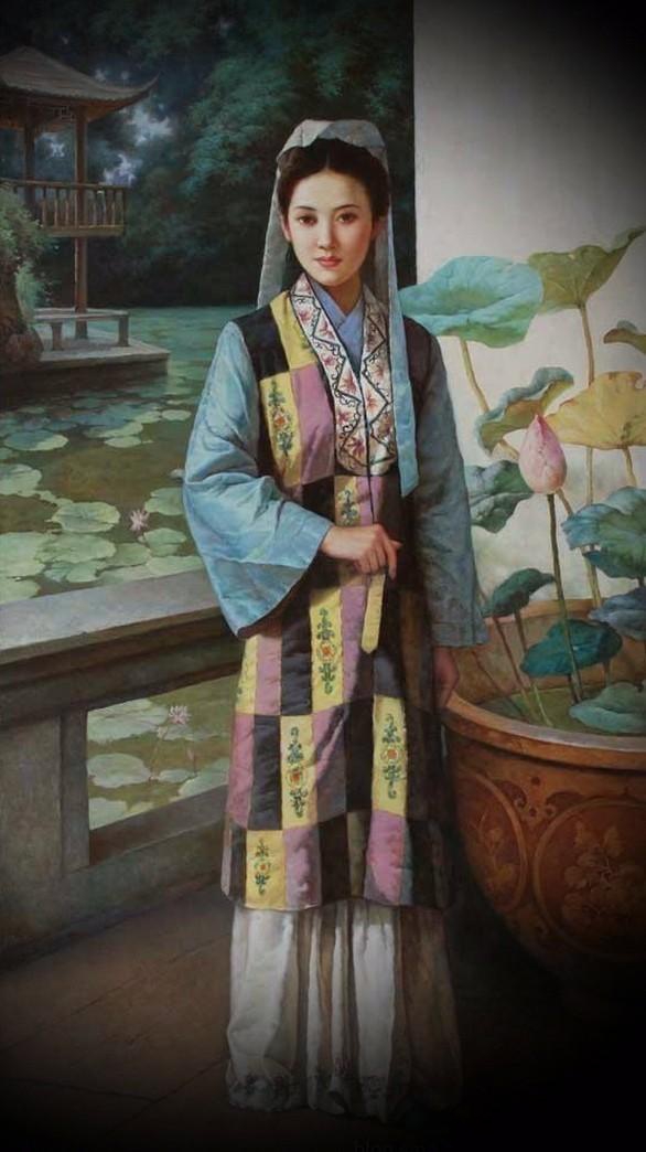 紅樓夢金陵十二釵油畫，中國文化與西方藝術(shù)