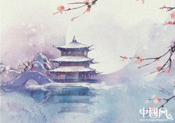 繪本中的亭臺樓閣古風(fēng)圖片
