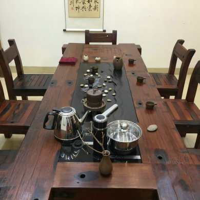 簡(jiǎn)潔大氣中式茶桌，中國(guó)風(fēng)簡(jiǎn)約精致實(shí)用茶桌