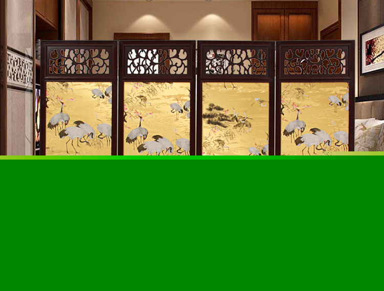 實木折屏雙面古典屏風(fēng)