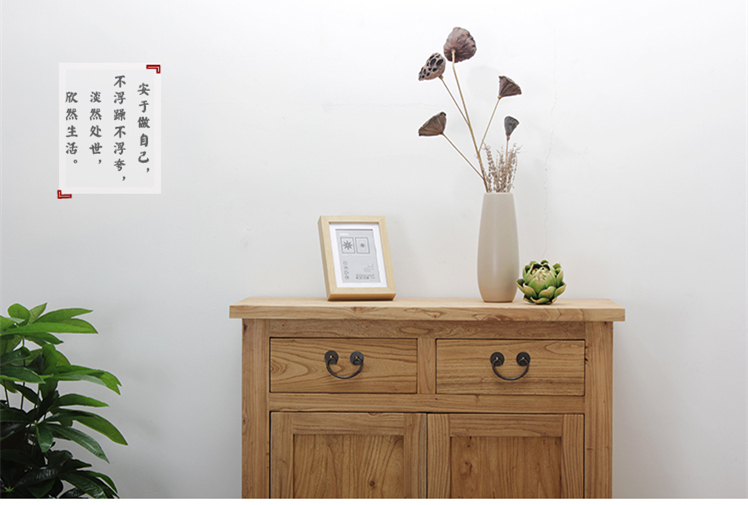 中式簡(jiǎn)約實(shí)木玄關(guān)鞋柜，中式門(mén)廳柜收納柜