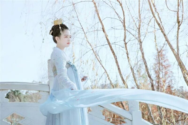 菩提雪慈航凈繡花款，漢元素古裝漢服