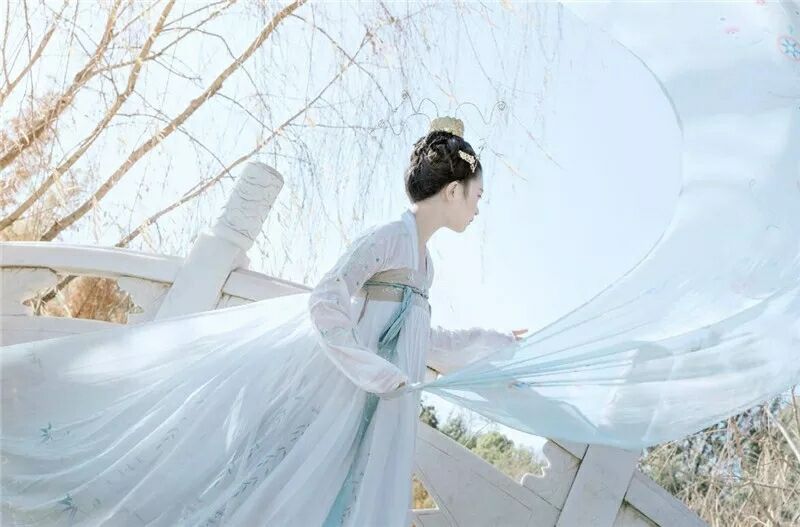 菩提雪慈航凈繡花款，漢元素古裝漢服