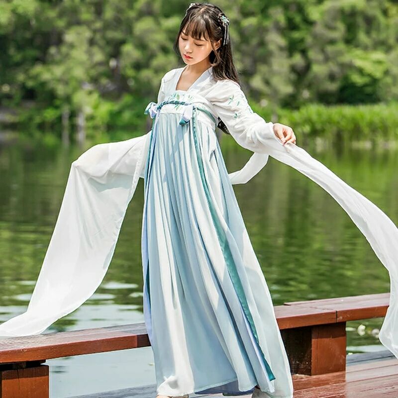 柔和素雅漢服，清新可人漢服圖片