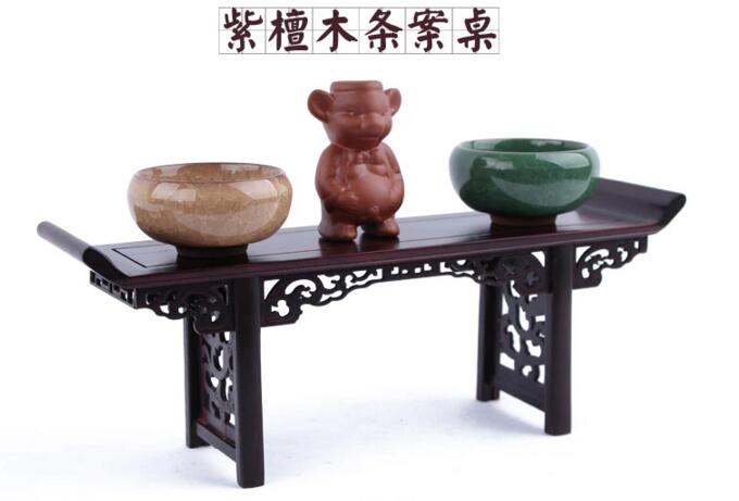 紅酸枝木家具，微縮家具條桌