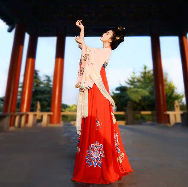 盛唐流芳漢服，窈窕淑女漢服美女