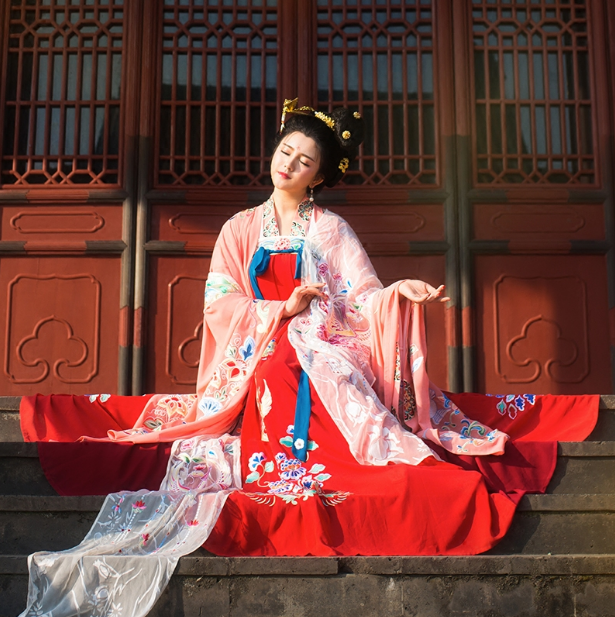 盛唐流芳漢服，窈窕淑女漢服美女
