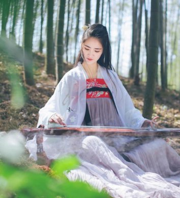 魏晉風(fēng)女裝繡花大袖衫，復(fù)古中國風(fēng)漢服圖片