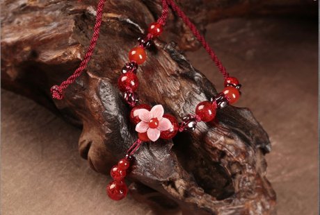 柔情紅色鎖骨鏈，民族風(fēng)紅珠項鏈?zhǔn)罪? /></a></div>
		<div   id=