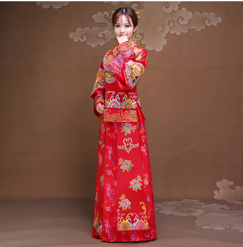 雙喜秀禾服，時(shí)尚復(fù)古新娘中式禮服