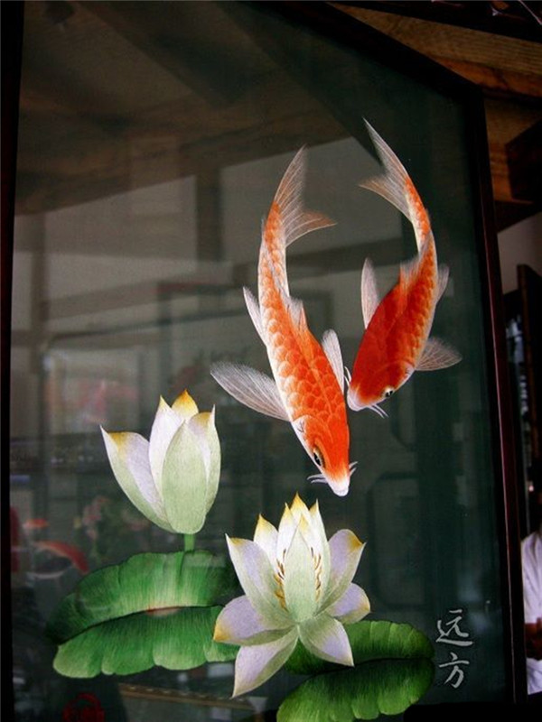 蜀繡大師——孟德芝，作品欣賞