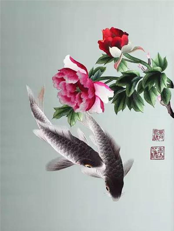 蜀繡大師——孟德芝，作品欣賞