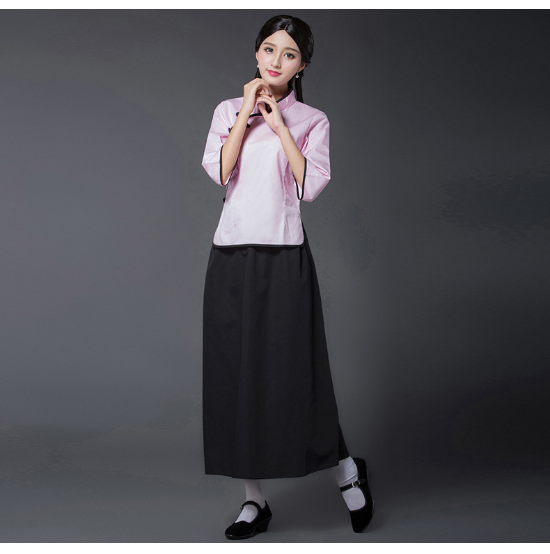 民國風(fēng)學(xué)生裝五四青年裝，復(fù)古服裝女裝中山裝