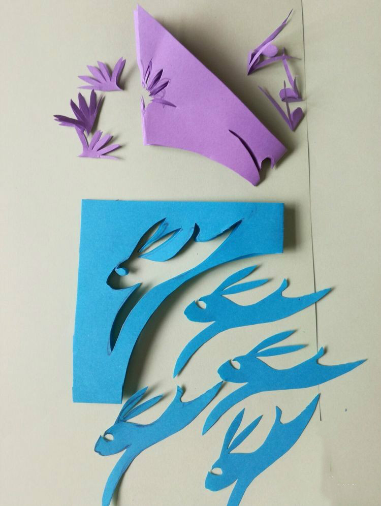 創(chuàng)意十足中秋玉兔剪紙，兔子鬧仲秋