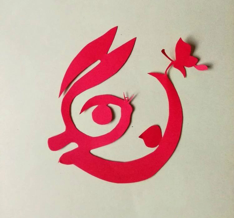 創(chuàng)意十足中秋玉兔剪紙，兔子鬧仲秋
