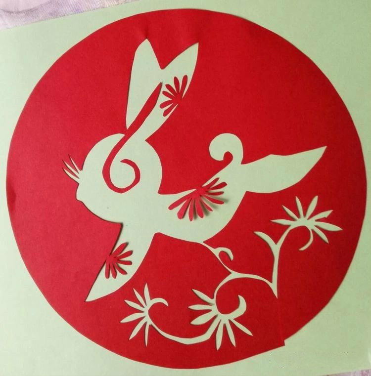 創(chuàng)意十足中秋玉兔剪紙，兔子鬧仲秋