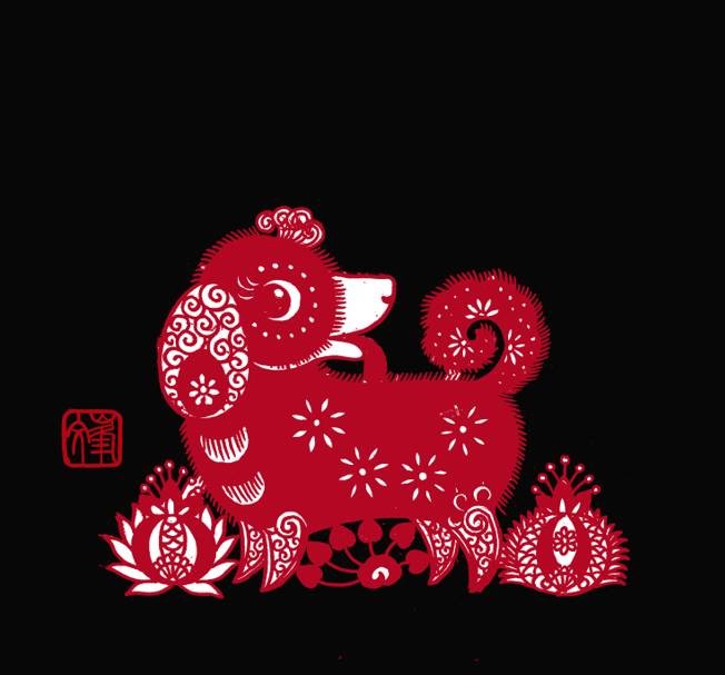 百狗圖剪紙系列(32張)，曹文峰剪紙作品欣賞
