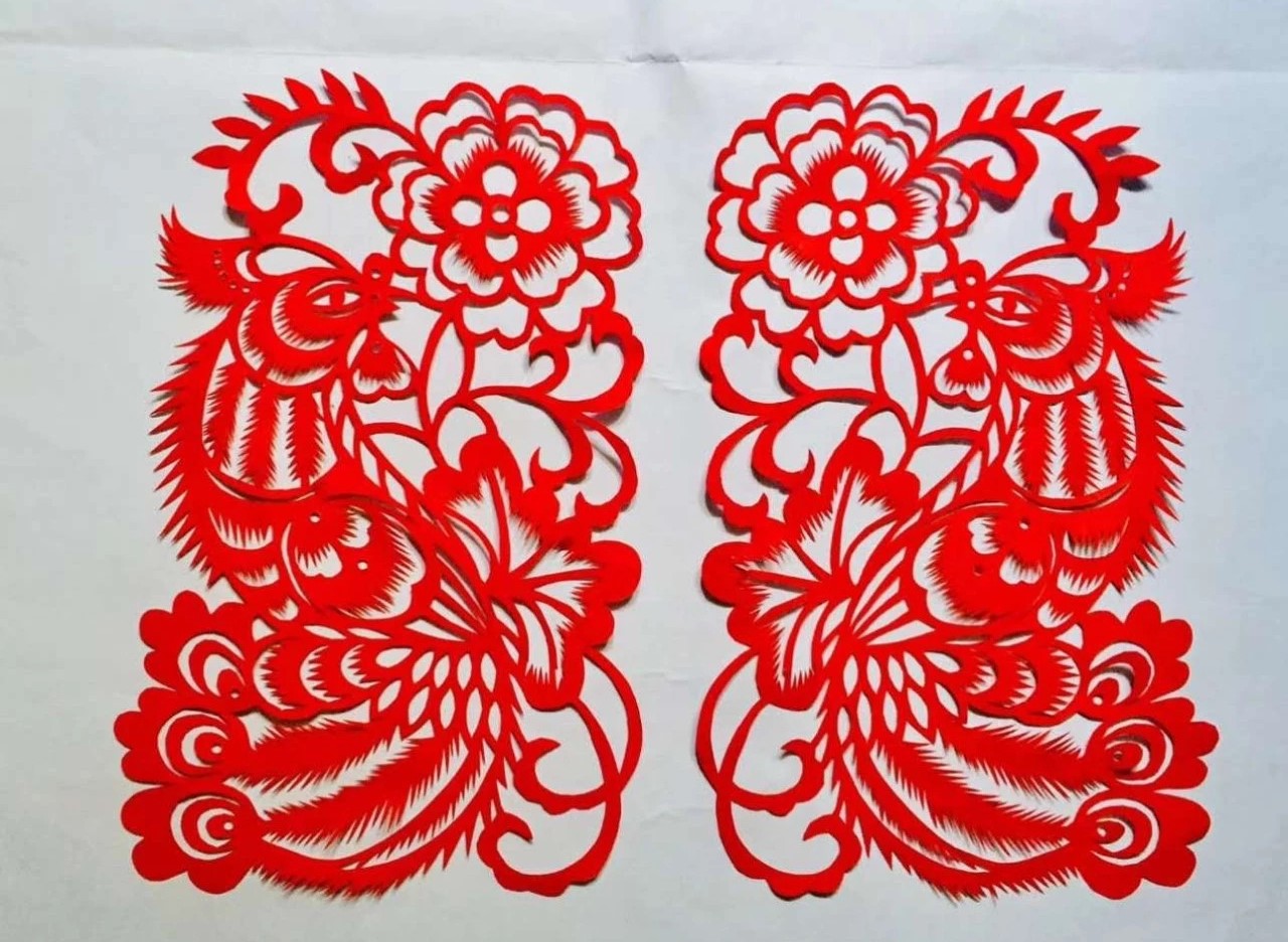 信手剪花花燦爛(20張)，張彬老師剪紙作品