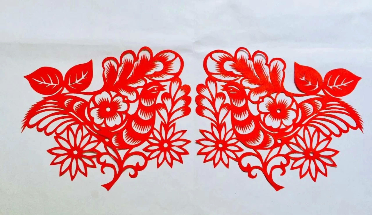 信手剪花花燦爛(20張)，張彬老師剪紙作品