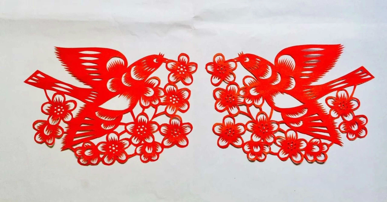 信手剪花花燦爛(20張)，張彬老師剪紙作品