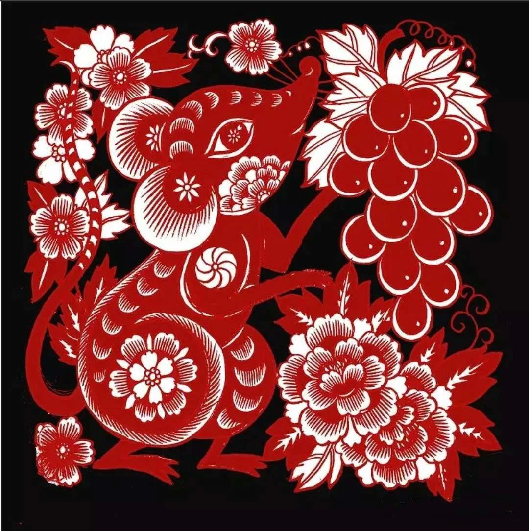 紅與黑的剪紙藝術(shù)，曹文峰十二生肖剪紙作品