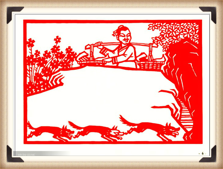 斗狼記剪紙藝術(shù)，高清剪紙連環(huán)畫圖集（54張）