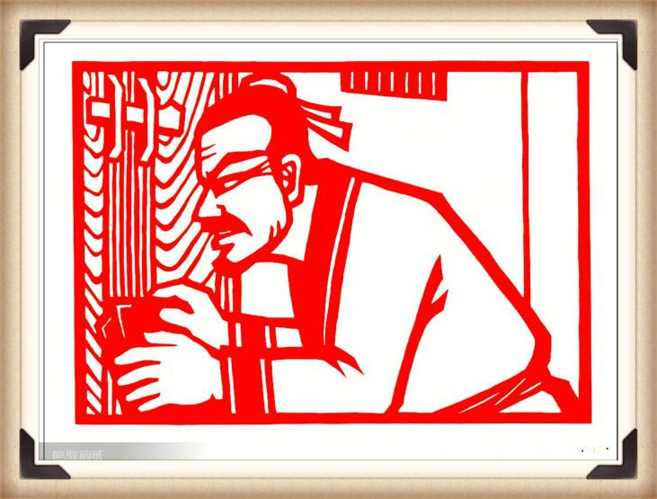 斗狼記剪紙藝術(shù)，高清剪紙連環(huán)畫圖集（54張）