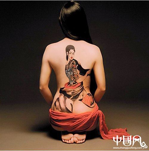 人體彩繪藝術(shù)，中國(guó)風(fēng)彩繪