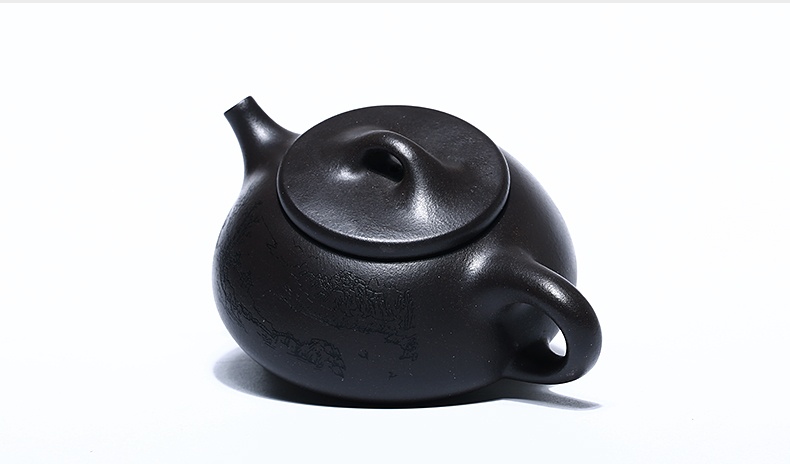 石瓢手工紫砂壺，精致典雅紫砂壺