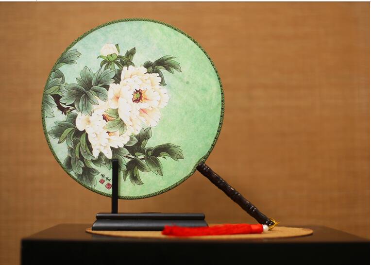 梅蘭竹菊系列團扇，團扇搖搖美人裊裊