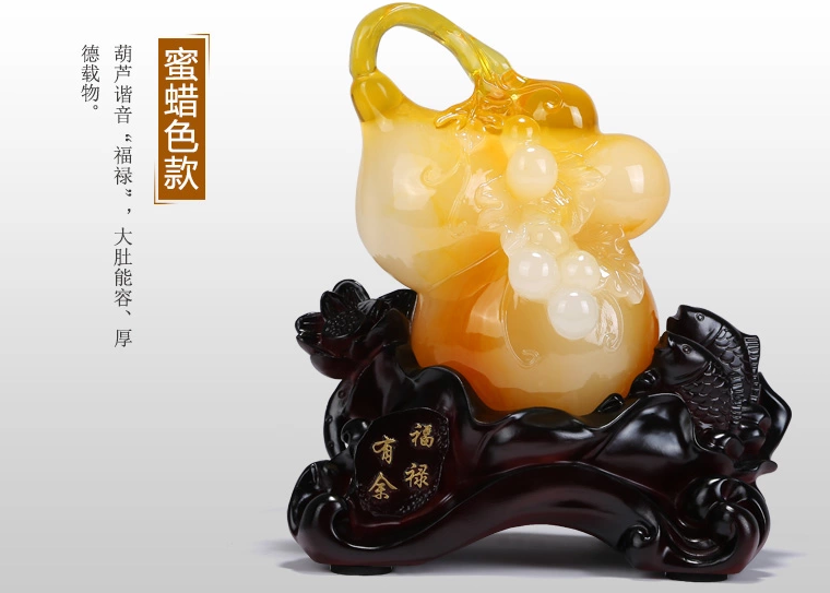 招財葫蘆工藝品，手工復(fù)古葫蘆擺件
