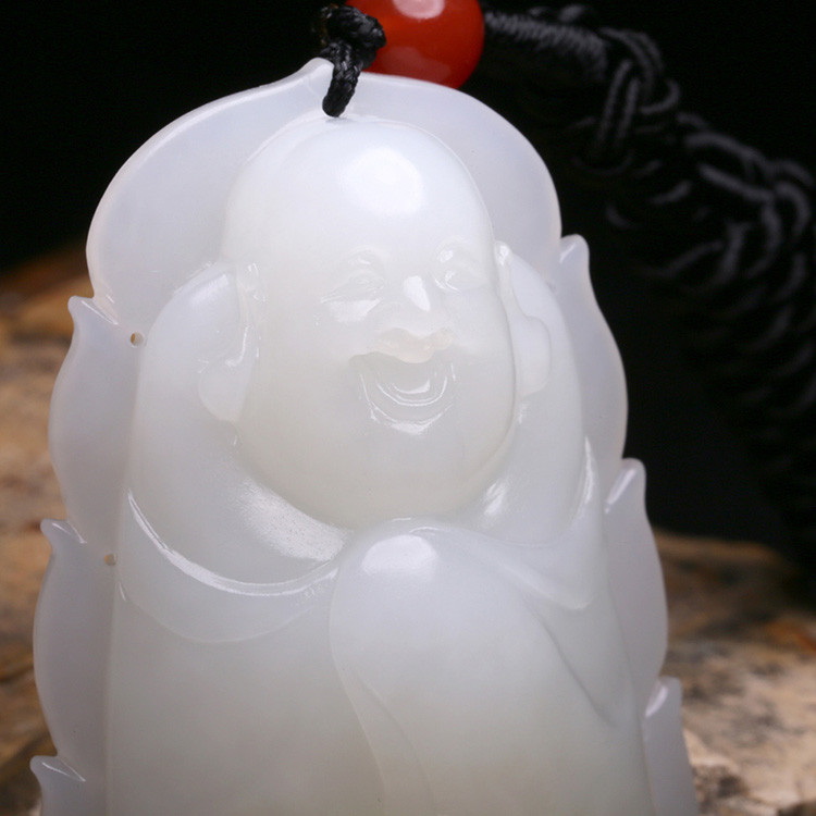 夫妻和田玉掛墜，玉佛觀音彌勒佛項(xiàng)鏈