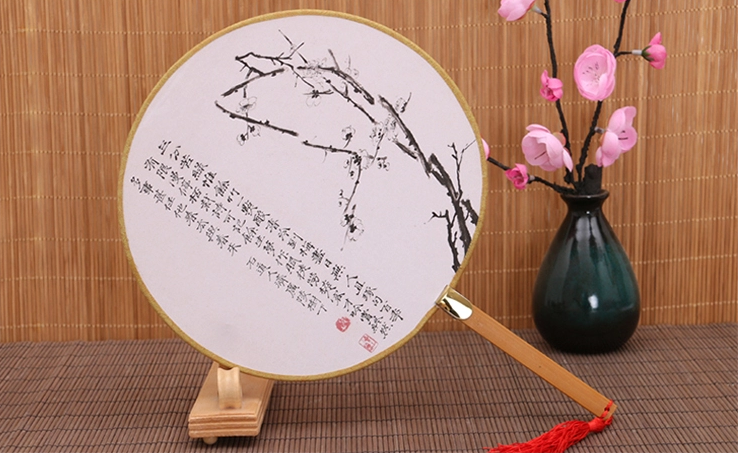 古風系列圖案的中國風復古團扇