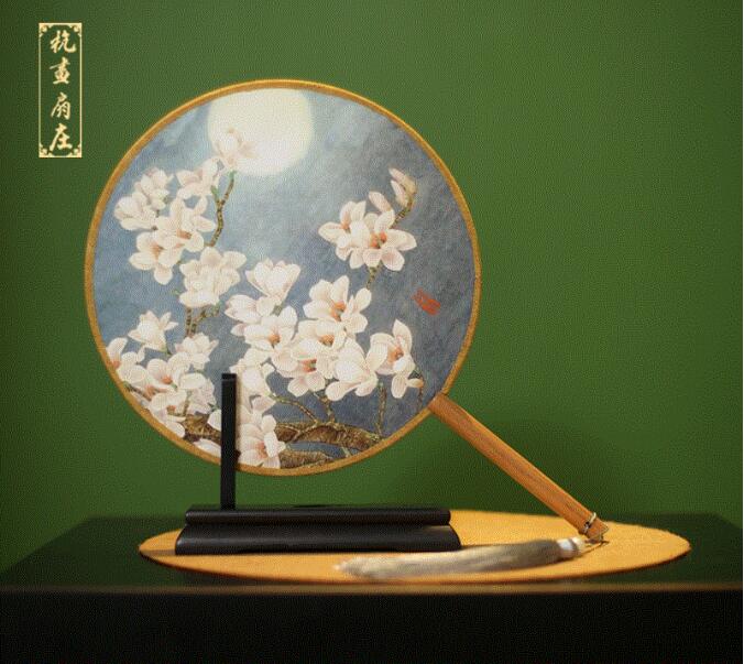 中國風(fēng)古典雙面團(tuán)扇