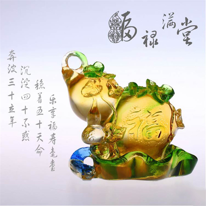 琉璃工藝品擺件，如何鑒賞琉璃