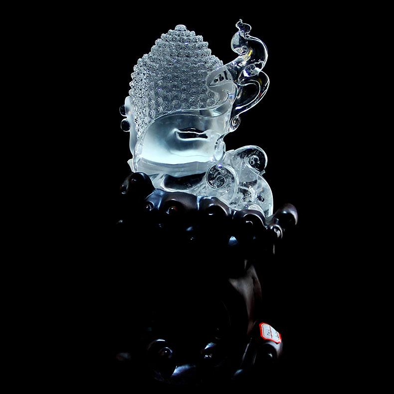 天然白水晶佛擺件，水晶的作用和功效