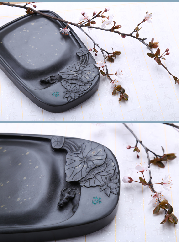 枝上花開，絕美硯臺