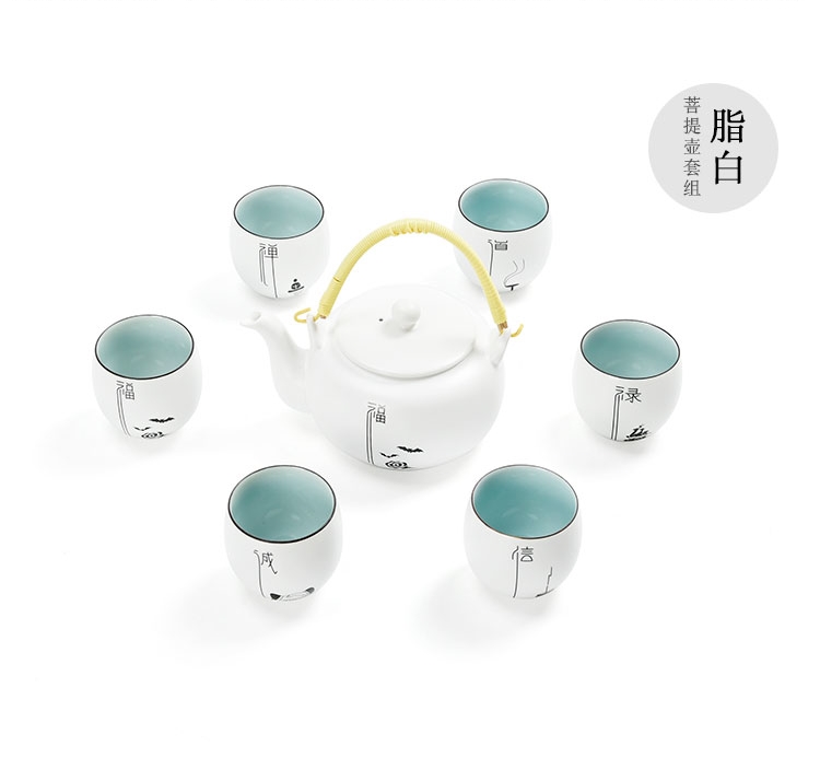 樸實無華，簡約厚重青釉陶瓷茶具