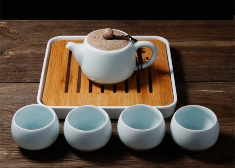 龍泉青瓷/定窯茶具套裝，旅行功夫茶具禮品套裝