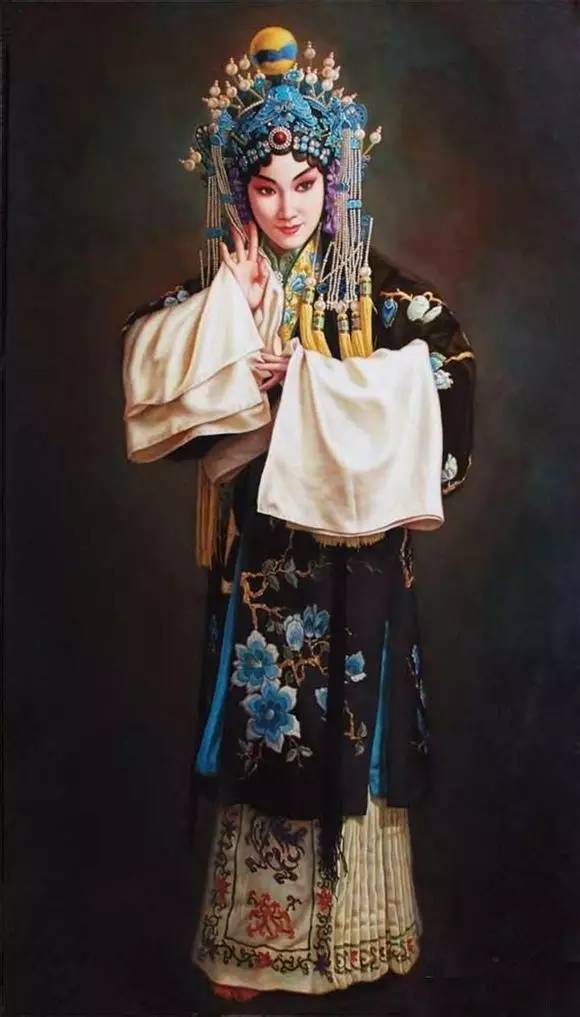 油畫中的京劇人物，美的不可思議！