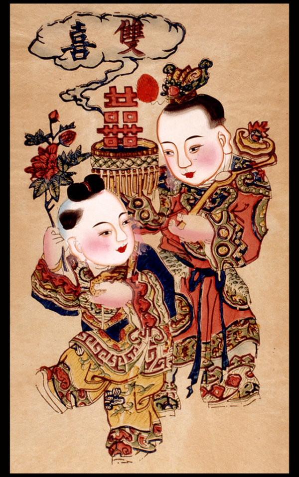 中國(guó)風(fēng)傳統(tǒng)精美色彩艷麗的年畫(huà)（二）