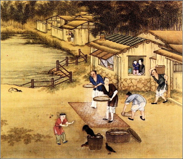 中國(guó)24節(jié)氣古畫圖，超美國(guó)畫插畫欣賞