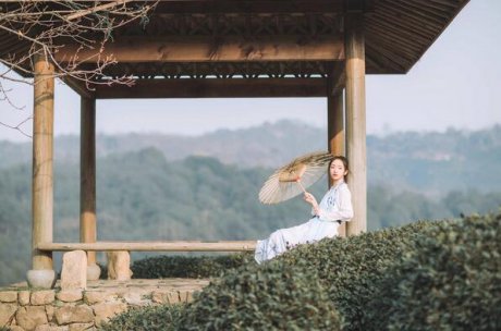 古裝女子人像攝影，白衣女子攝影照片