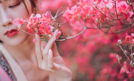 花不負儂，古裝女子攝影照片