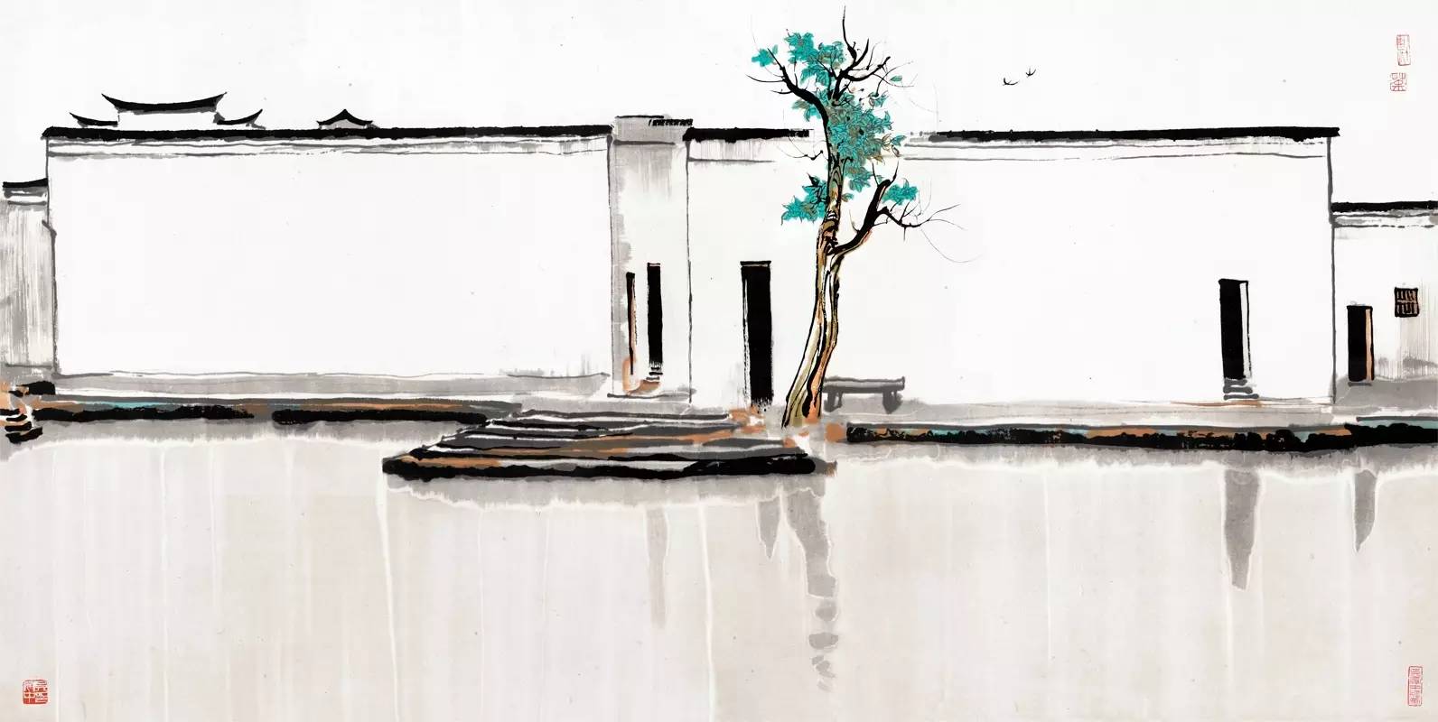 吳冠中的水墨國(guó)畫(huà)集合，中國(guó)藝術(shù)最顯眼的景觀